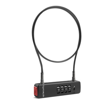 UP Security 904HP zámok s kódom zo zliatiny zinku pre bicykel a prilbu, 5 mm zámová tyč