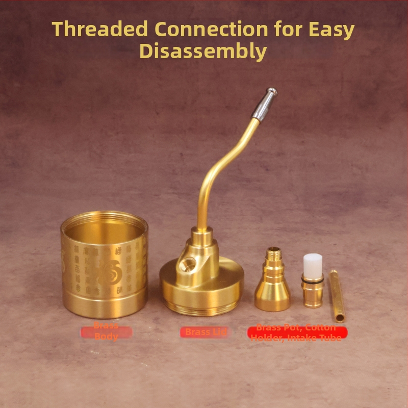 Vodný dymový hrniec z meďe, vodný filter, motív Sto blagoslava, štyri v jednom, moderný minimalistický štýl