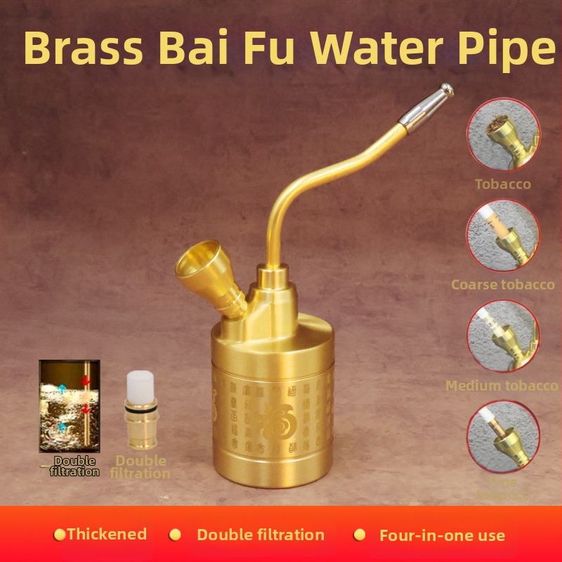 Vodný dymový hrniec z meďe, vodný filter, motív Sto blagoslava, štyri v jednom, moderný minimalistický štýl