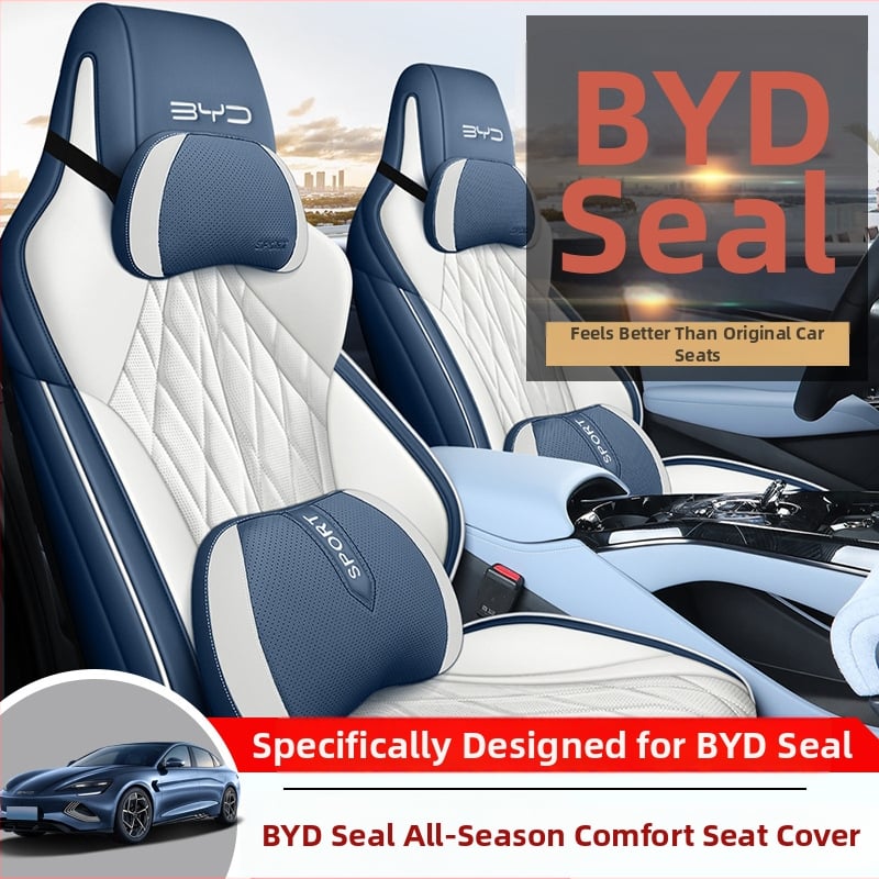 Poťah na seda do auta BYD Seal 2022 – perforovaná mikrovláknová koža, 4-sezónny univerzálny, kompletné pokrytie, Xinmengde