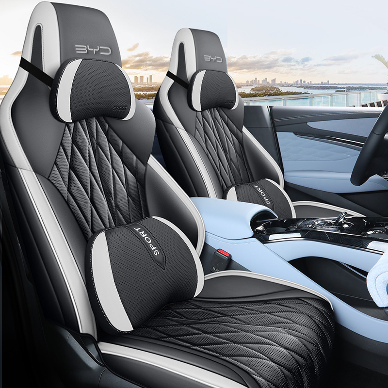 Poťah na seda do auta BYD Seal 2022 – perforovaná mikrovláknová koža, 4-sezónny univerzálny, kompletné pokrytie, Xinmengde