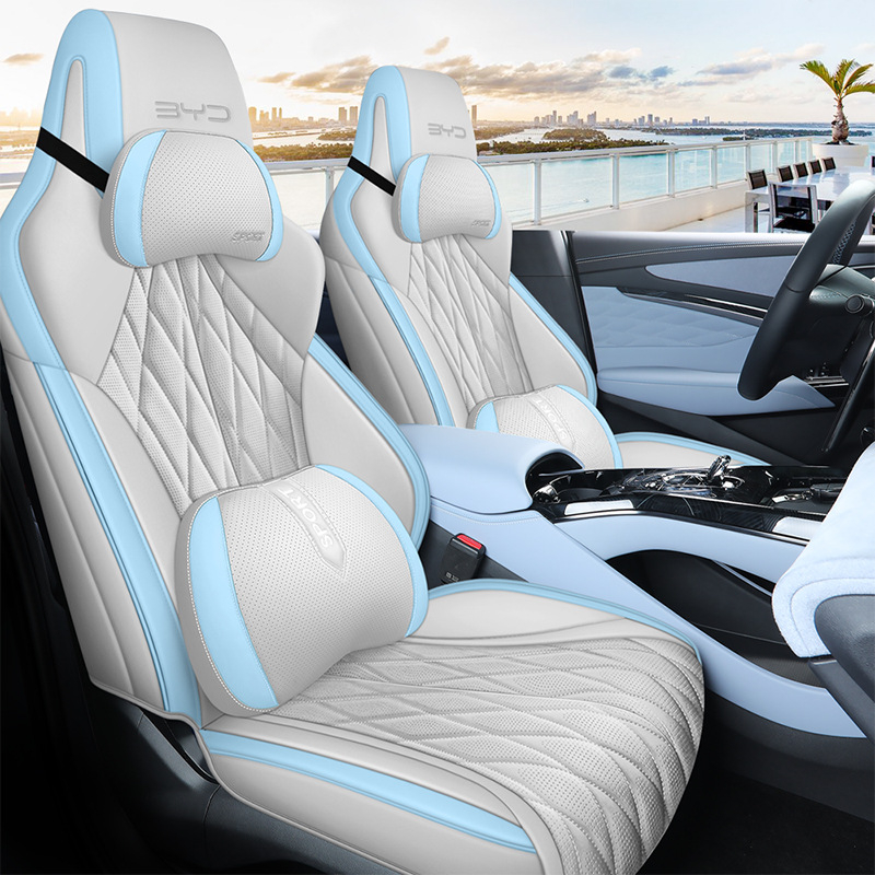 Poťah na seda do auta BYD Seal 2022 – perforovaná mikrovláknová koža, 4-sezónny univerzálny, kompletné pokrytie, Xinmengde