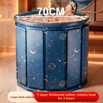 Skladacia vaňa na kúpanie s vekom — izolovaná, vodotesný materiál, pre dospelých