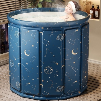 Skladacia vaňa na kúpanie s vekom — izolovaná, vodotesný materiál, pre dospelých