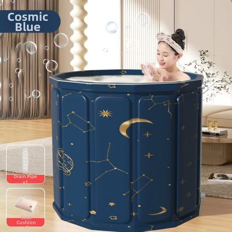 Skladacia vaňa na kúpanie s vekom — izolovaná, vodotesný materiál, pre dospelých