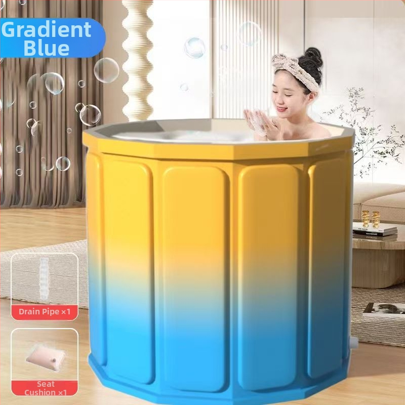 Skladacia vaňa na kúpanie s vekom — izolovaná, vodotesný materiál, pre dospelých