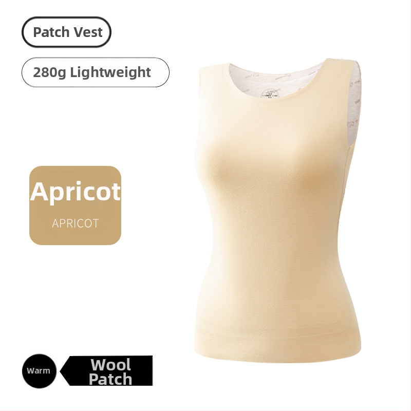 Unisex vesta s výplňou z vlny, antibakteriálna a teplá, dvojvrstvová, cez hlavu