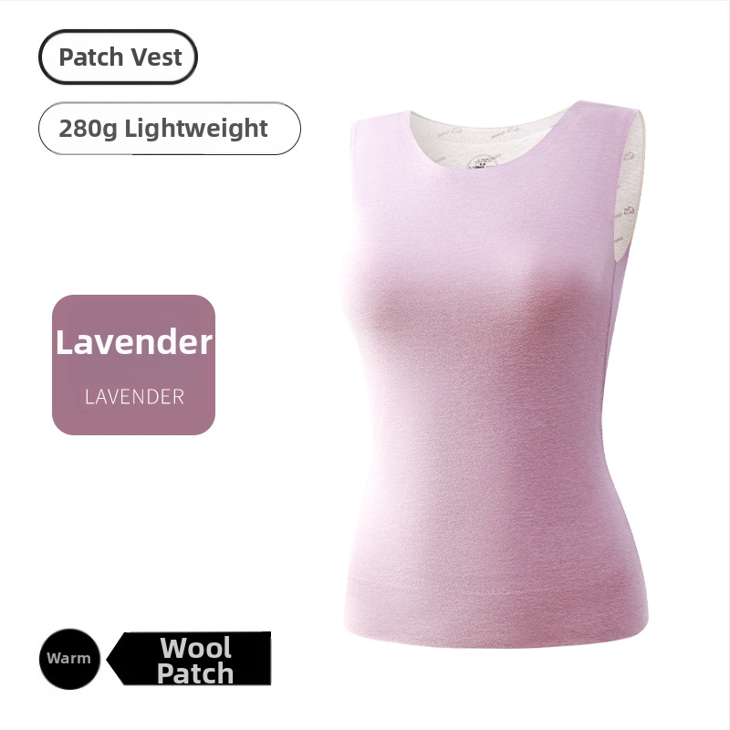 Unisex vesta s výplňou z vlny, antibakteriálna a teplá, dvojvrstvová, cez hlavu