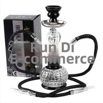 Kahe isiku vesipiipi komplekt, kompaktne metallist vesipiip, kahekordne konfiguratsioon, minimalistlik stiil