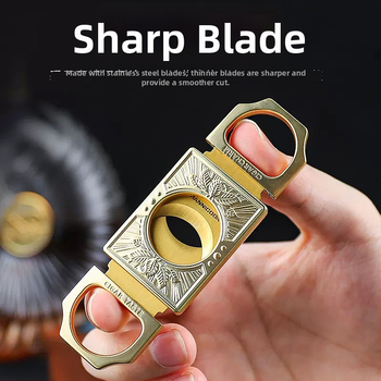 HANNICOOK Cigar nožnice - Nerezová oceľ, Dvojitá čepeľ, Elektroplatovaný povrch, Prispôsobiteľné