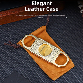 HANNICOOK Cigar nožnice - Nerezová oceľ, Dvojitá čepeľ, Elektroplatovaný povrch, Prispôsobiteľné