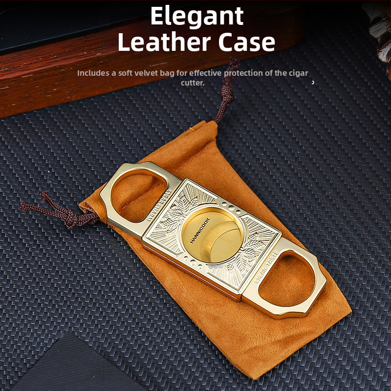 HANNICOOK Cigar nožnice - Nerezová oceľ, Dvojitá čepeľ, Elektroplatovaný povrch, Prispôsobiteľné