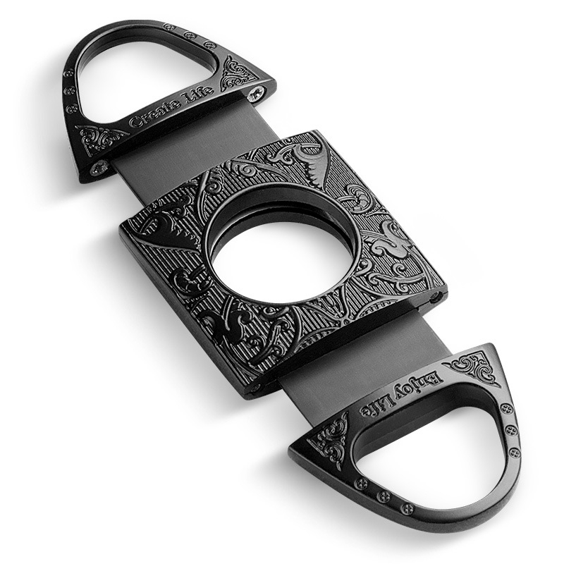 Rezač za cigare od nehrđajućeg čelika s dvostrukim oštricama