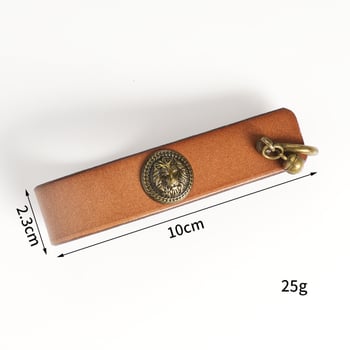 Портативен кожен държач за лули с ключодържател - кожа; печат на лого: възможен; персонализация: налична; стил: модерен минимализъм, прост, лек лукс