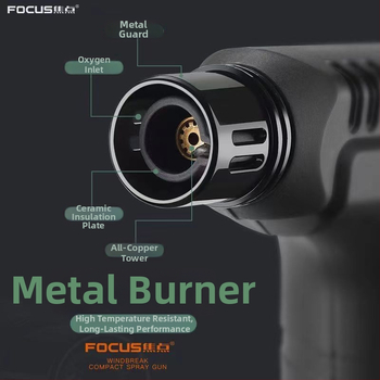 Moksibuzācijas liesmugure un cigāru aizdedzināšanai, vēja izturīga, atkārtoti uzpildāma ar butānu, plastmasas korpuss, aromaterapijai piemērota