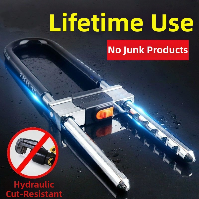 Zámok tvaru U pre sklenené dvere, nerezová oceľ, model 1, vonkajšie použitie, Nový čínsky štýl