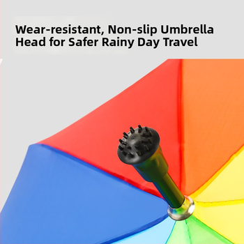 Dlhý slnečný dážnik s kovovým rámom a plastovým držadlom, 8 lúčov, poloautomatické otvorenie, 190T látka, možnosť potlače loga