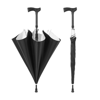 Dlhý slnečný dážnik s kovovým rámom a plastovým držadlom, 8 lúčov, poloautomatické otvorenie, 190T látka, možnosť potlače loga