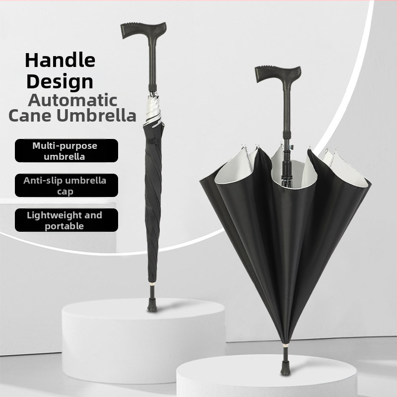 Dlhý slnečný dážnik s kovovým rámom a plastovým držadlom, 8 lúčov, poloautomatické otvorenie, 190T látka, možnosť potlače loga