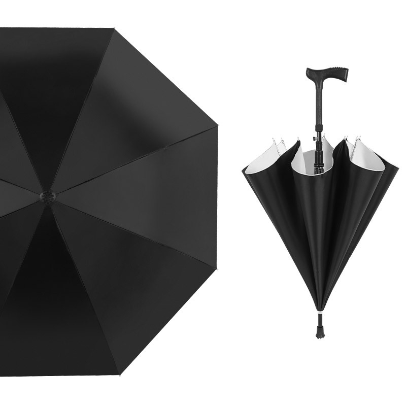 Dlhý slnečný dážnik s kovovým rámom a plastovým držadlom, 8 lúčov, poloautomatické otvorenie, 190T látka, možnosť potlače loga