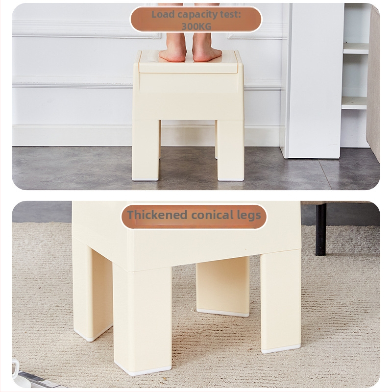 Plastmasas taburets mājas uzglabāšanai, Space Stool, Youlaike, moderns minimālisma stils, ar fotogrāfijām pielāgota