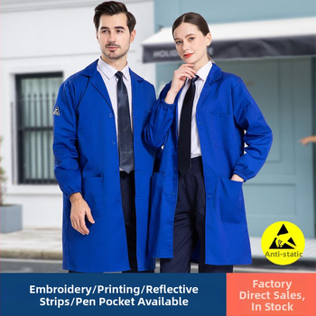 Antistatické pracovné overaly z bavlno-polyesterovej zmesi, dlhý strih, unisex, do dielne