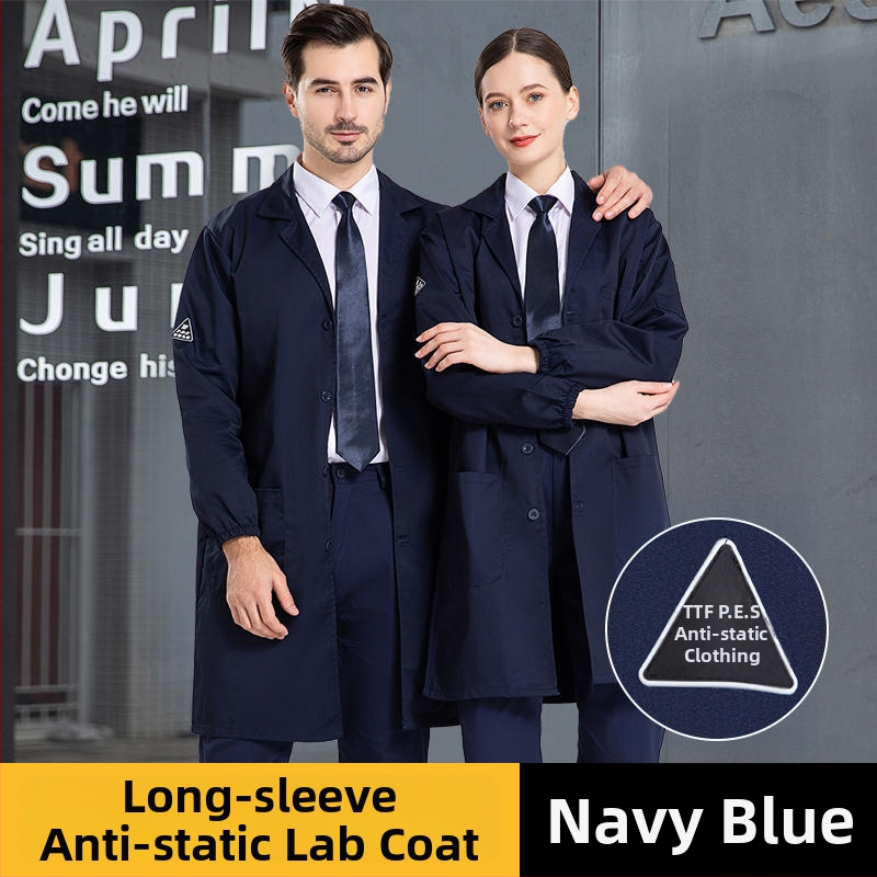 Antistatické pracovné overaly z bavlno-polyesterovej zmesi, dlhý strih, unisex, do dielne