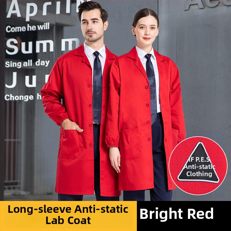 Antistatické pracovné overaly z bavlno-polyesterovej zmesi, dlhý strih, unisex, do dielne