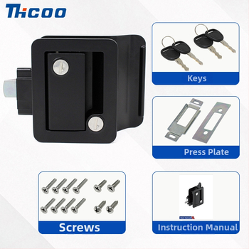 RV zámok dverí, zinková zliatina, zabudovaná montáž, model A7902-1112, bez kľúča