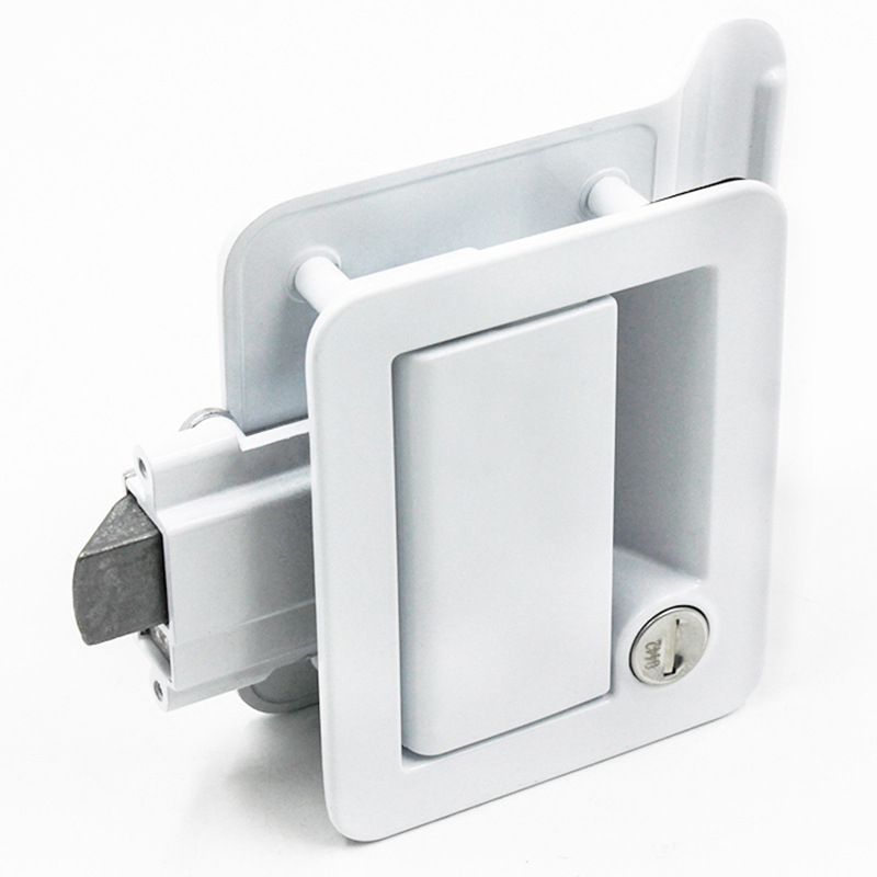 RV zámok dverí, zinková zliatina, zabudovaná montáž, model A7902-1112, bez kľúča