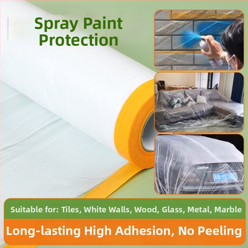 Guokang Transparentný kryt prachu na nábytok — Hrubý Jednorazový Plastový Film, Ochrana Proti Prachu pre Domovú Dekoráciu, Možnosť Zákazkovej Úpravy