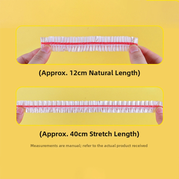 Dongtai Plastový Kryt na Potraviny, Jednorazový, Hrubší a Širší, 100 Kusov v Balení