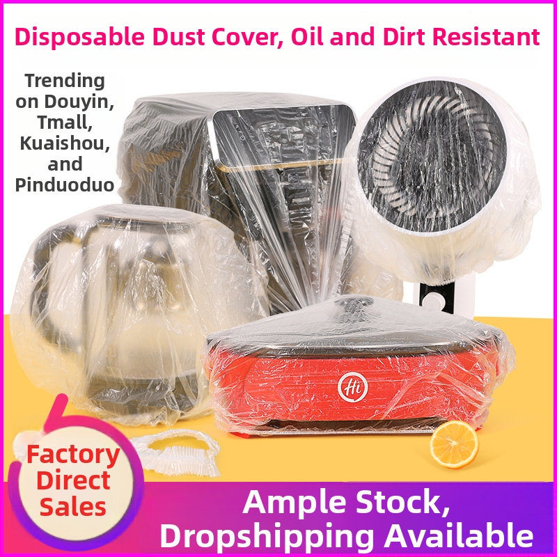 Golden Rabbit Hrubý kryt proti prachu pre domáce spotrebiče: ryžovar, mikrovlnná rúra, ventilátor | Materiál: Plast (PE/Polyetylén) | Model: Hrubý veľký kryt proti prachu