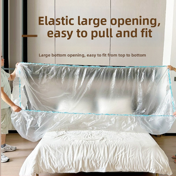 Jednorázové prikrytie na posteľ s elastickou manžetou - prachotesný kryt na nábytok, polyester, jednoduchý moderný štýl, do obývačky