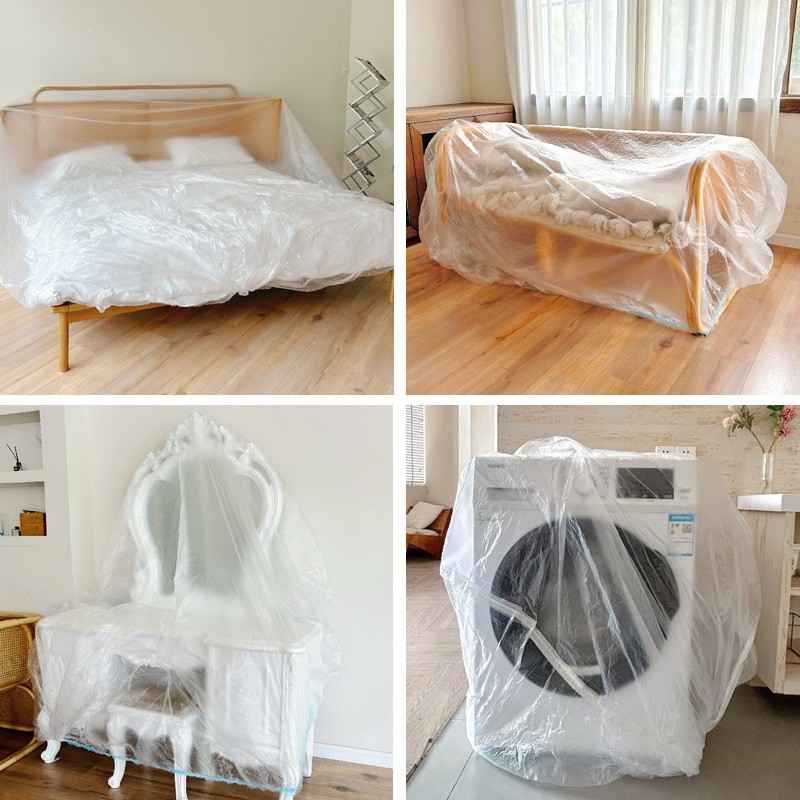 Jednorázové prikrytie na posteľ s elastickou manžetou - prachotesný kryt na nábytok, polyester, jednoduchý moderný štýl, do obývačky