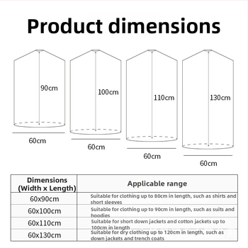 Plastová taška na odevy s ochranou proti prachu a vlhkosti, moderný minimalistický dizajn, vhodná na uloženie spodného prádla počas cestovania aj v spálni.