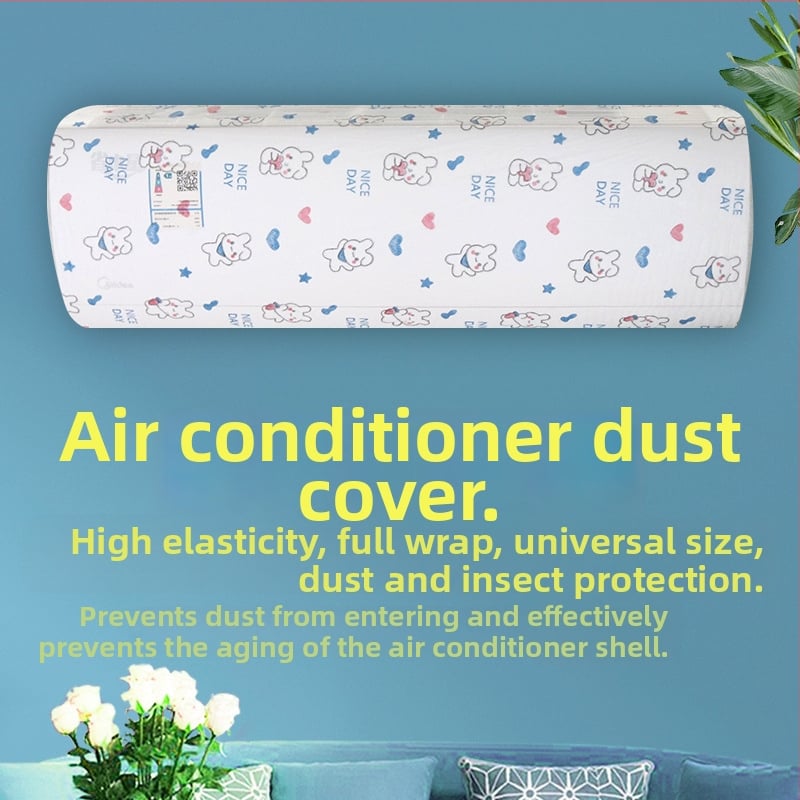 Kryt klimatizácie, plné pokrytie, netkaná textília, moderný minimalistický štýl.