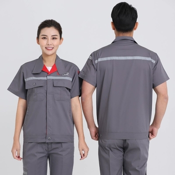 Shengdelong Pánska súprava pracovného oblečenia pre mechanika s reflexnými detailmi, bavlnená zmes, jar–jeseň, továreň