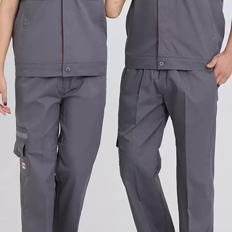 Shengdelong Pánska súprava pracovného oblečenia pre mechanika s reflexnými detailmi, bavlnená zmes, jar–jeseň, továreň