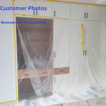 Jednorázová PE prachová ochranná plášť pre domový nábytok – pohovka a posteľ, Model 325, Jednoduchý štýl, Žiadne zákazkové spracovanie