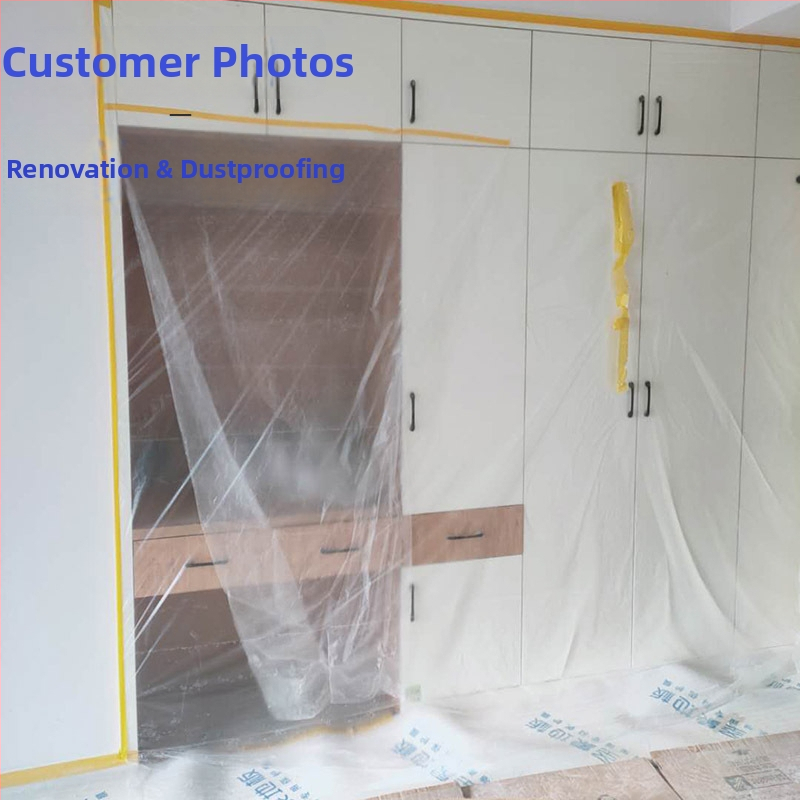 Vienreizējais PE putekļu aizsargsegums mājokļa mēbelēm – dīvāns un gulta, Modelis 325, Vienkāršs stils, Bez pasūtījuma apstrādes