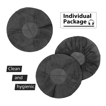 Jednorázové kryty na slúchadlá z netkanej textílie, elastické, prachotesné, priedušné, 100 ks v balení