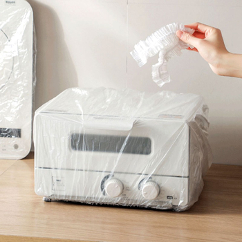 Jednorazový prachový kryt pre domáce spotrebiče — priehľadný, proti švábom, vhodný pre hrniec na ryžu, mikrovlnnú rúru a fritovací hrniec