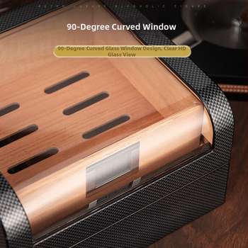 Humidor na cigary – Snow pine – Ručne vyrobený – Kapacita 50 kusov – Pôvod Guangdong