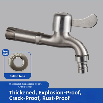 Nerezová vodovodná batéria s deliťom, 1 vstup, 2 výstupy, univerzálna montáž, keramický diskový Ventil