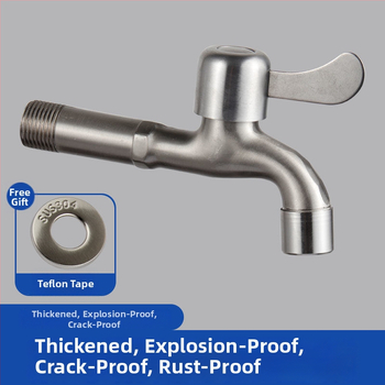 Nerezová vodovodná batéria s deliťom, 1 vstup, 2 výstupy, univerzálna montáž, keramický diskový Ventil