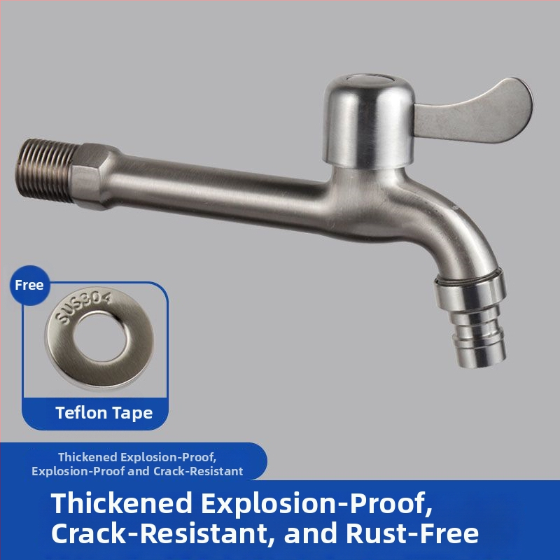 Nerezová vodovodná batéria s deliťom, 1 vstup, 2 výstupy, univerzálna montáž, keramický diskový Ventil