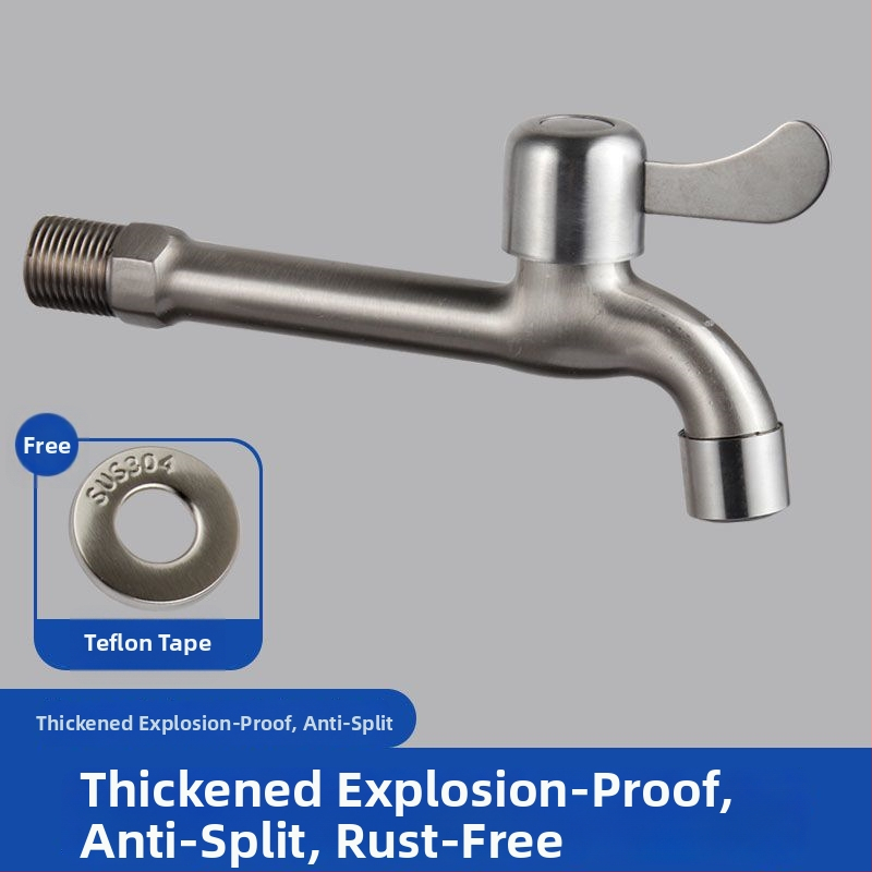 Nerezová vodovodná batéria s deliťom, 1 vstup, 2 výstupy, univerzálna montáž, keramický diskový Ventil