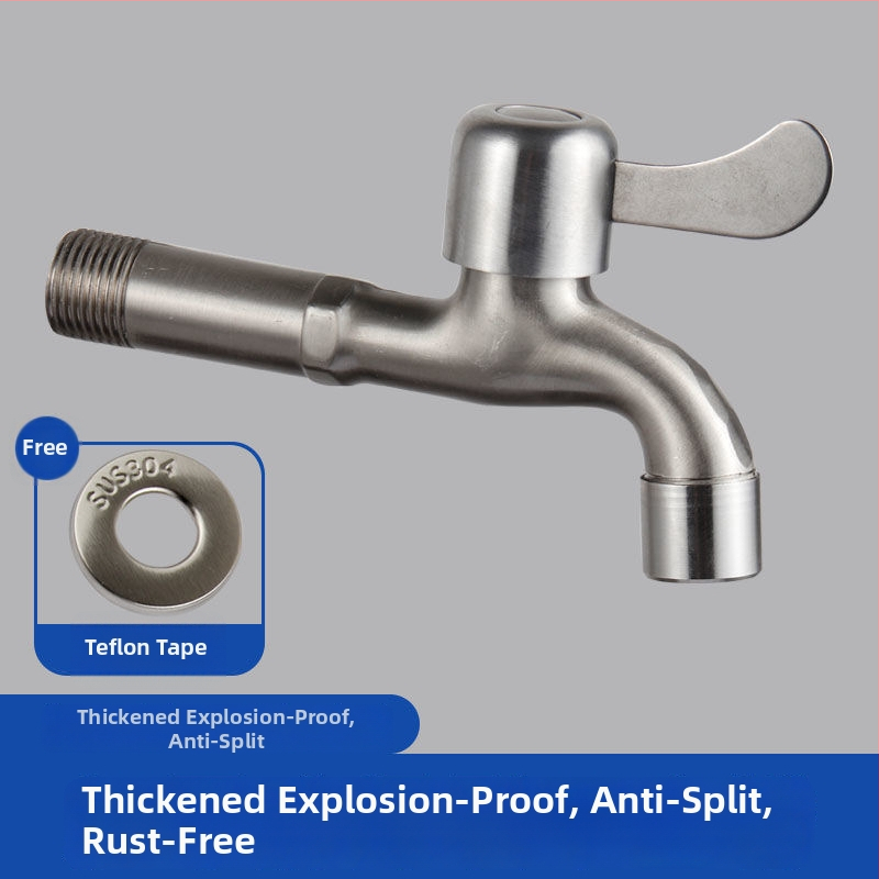 Nerezová vodovodná batéria s deliťom, 1 vstup, 2 výstupy, univerzálna montáž, keramický diskový Ventil