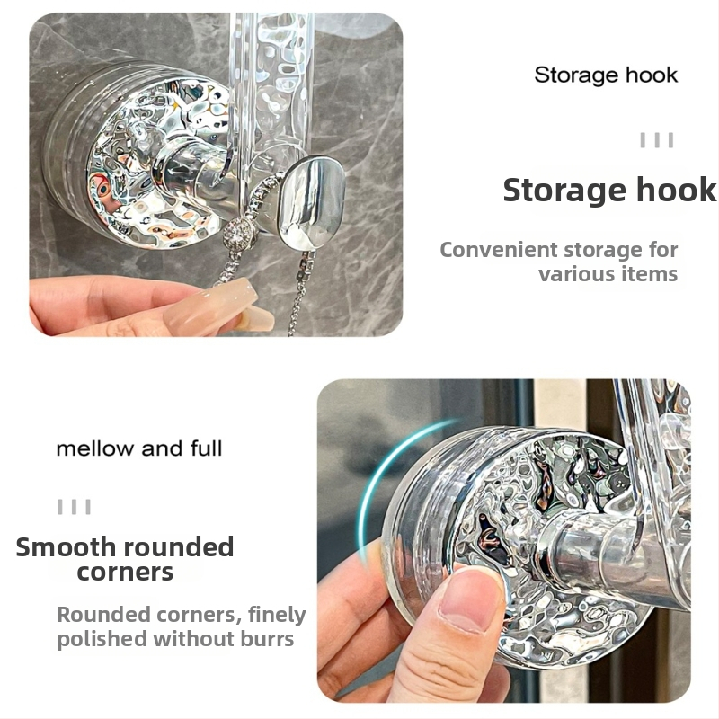 Seinasse kinnitatav rätikute hoidja tugeva imuvõimusega, ilma puurimiseta, plastikust, Light Luxury stiil, kaubamärk imega